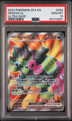 PSA 10 Okidogi Ex Ultra Rare #082 2024 Pokemon Sfa Shrouded