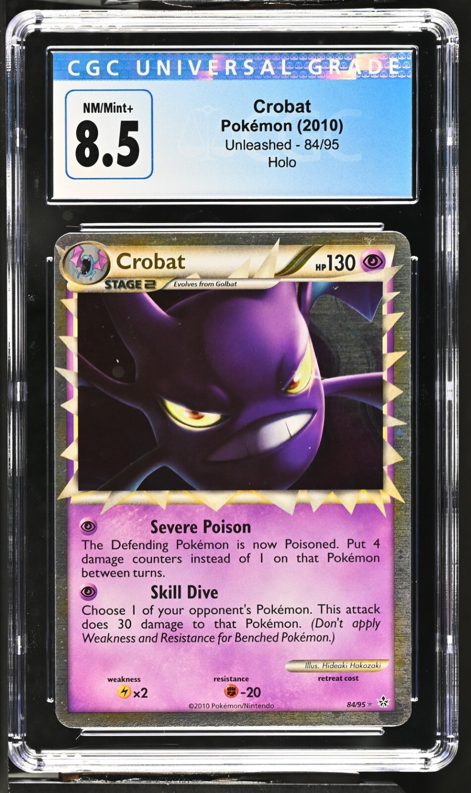 クロバット ホロ PSA9 1st Edition Prime Crobat CGC 8.5 Crobat Prime 84/95 Unleashed Holo rare Pokemon Card