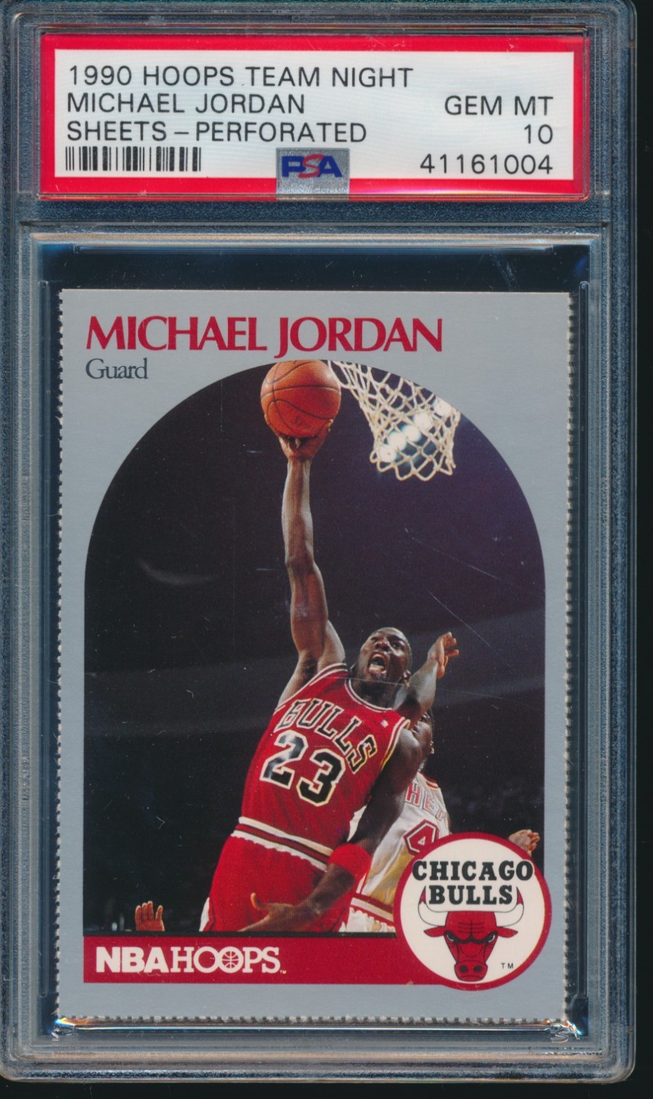 PSA 10 MICHAEL JORDAN 1990-91 90-91 Hoops Team Night Sheets