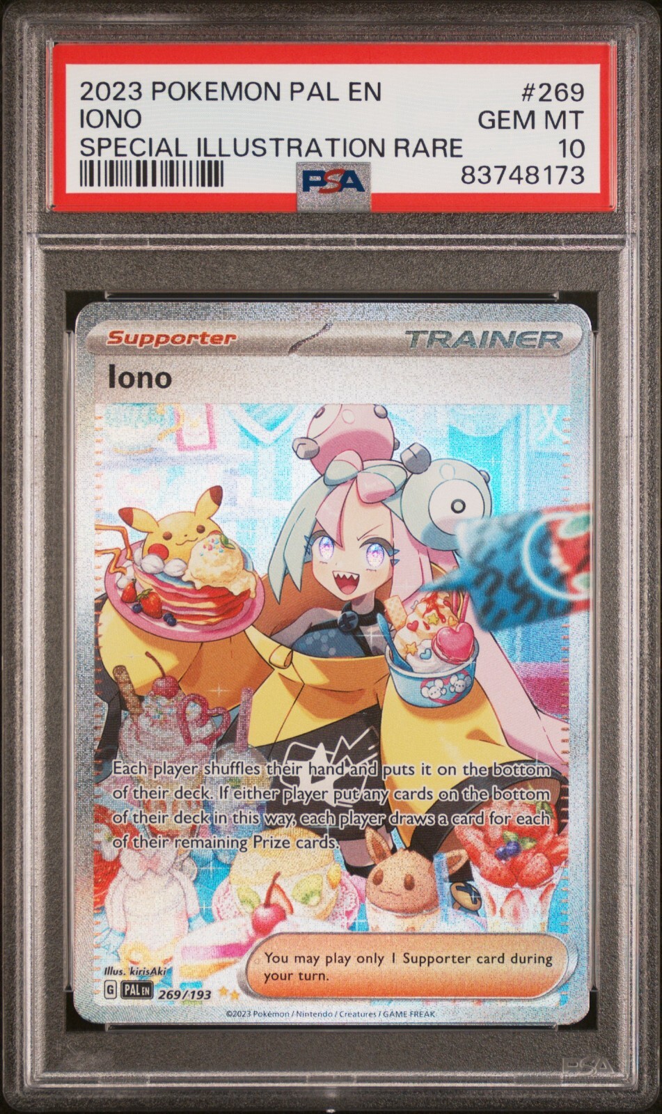 Iono 269/193 PSA 10 - Scarlet & Violet Paldea Evolved Iono 269/193 PSA 10 - Scarlet & Violet Paldea Evolved