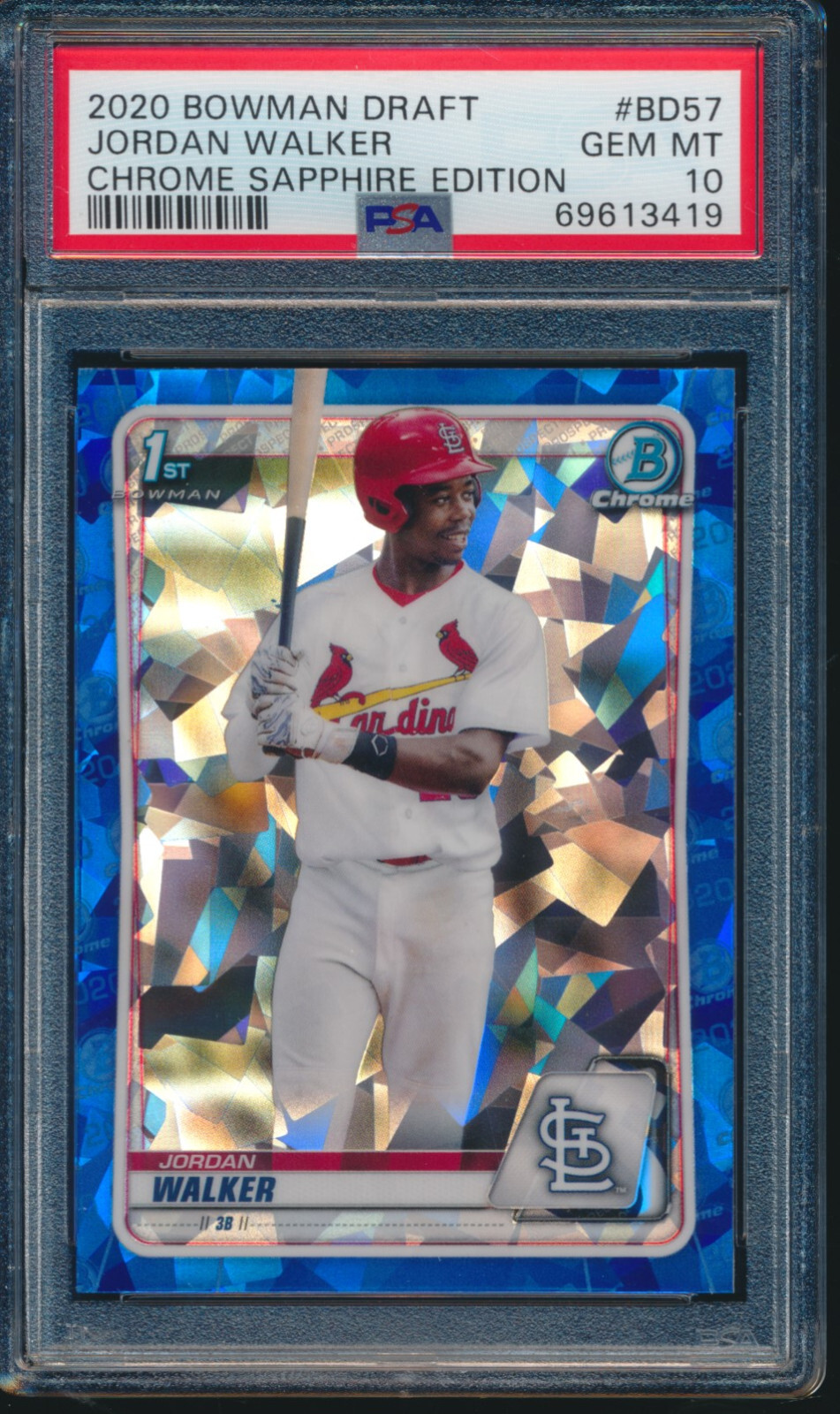 その他 2020 bowman draft sapphire jordan walker PSA 10 JORDAN WALKER 1st 2020 Bowman Chrome Draft Sapphire