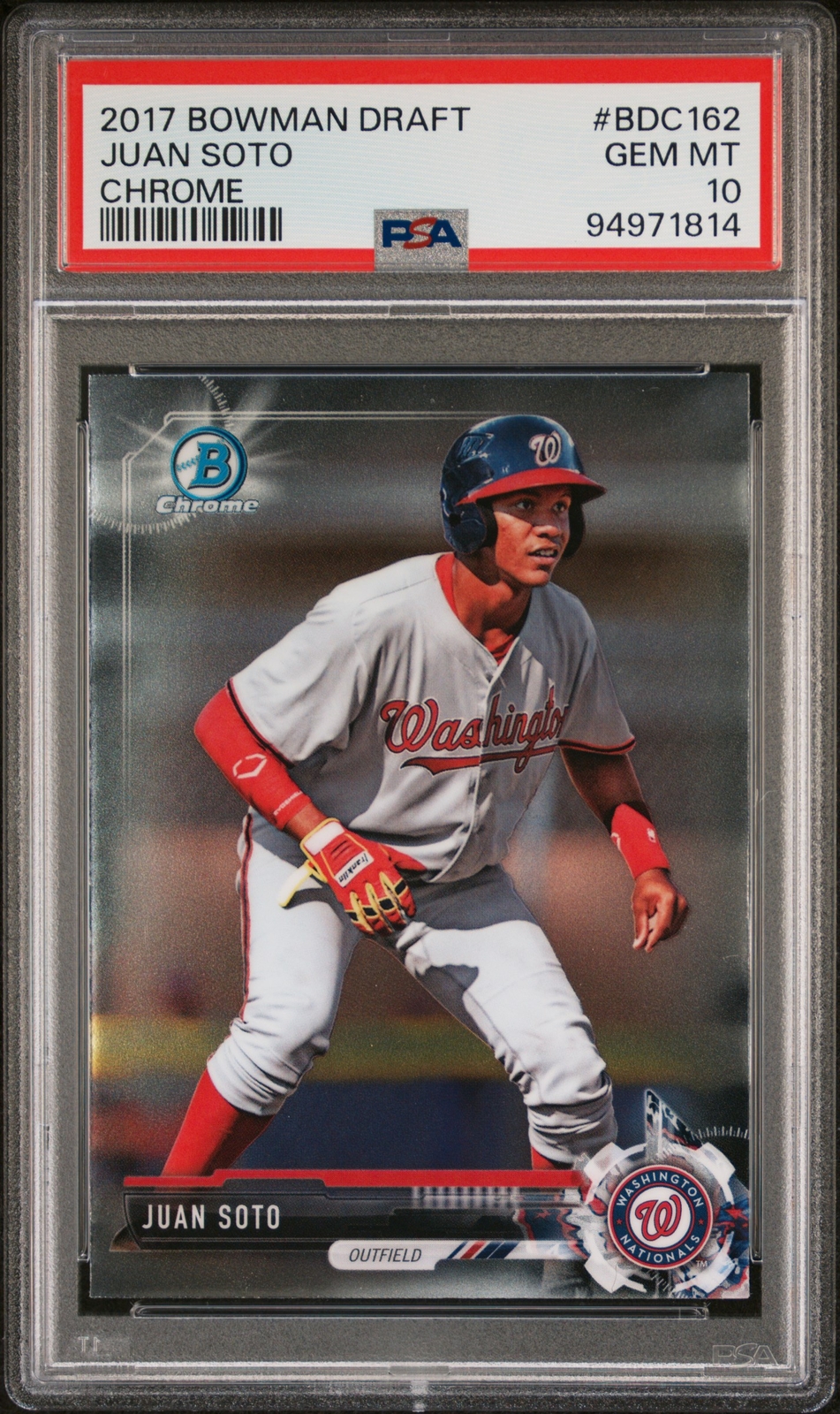 スポーツ選手 MLB 2017 JUAN SOTO CHROME ref PSA 10 JUAN SOTO 2017 Bowman Chrome Draft Nationals/Mets