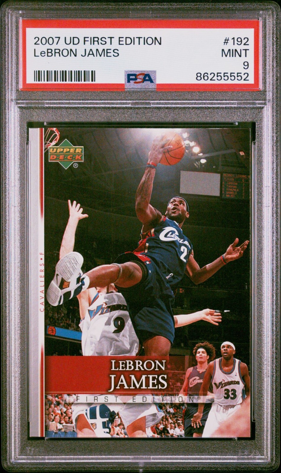 2007 UD First Edition #192 LeBron James PSA 9 Cavilers | eBay