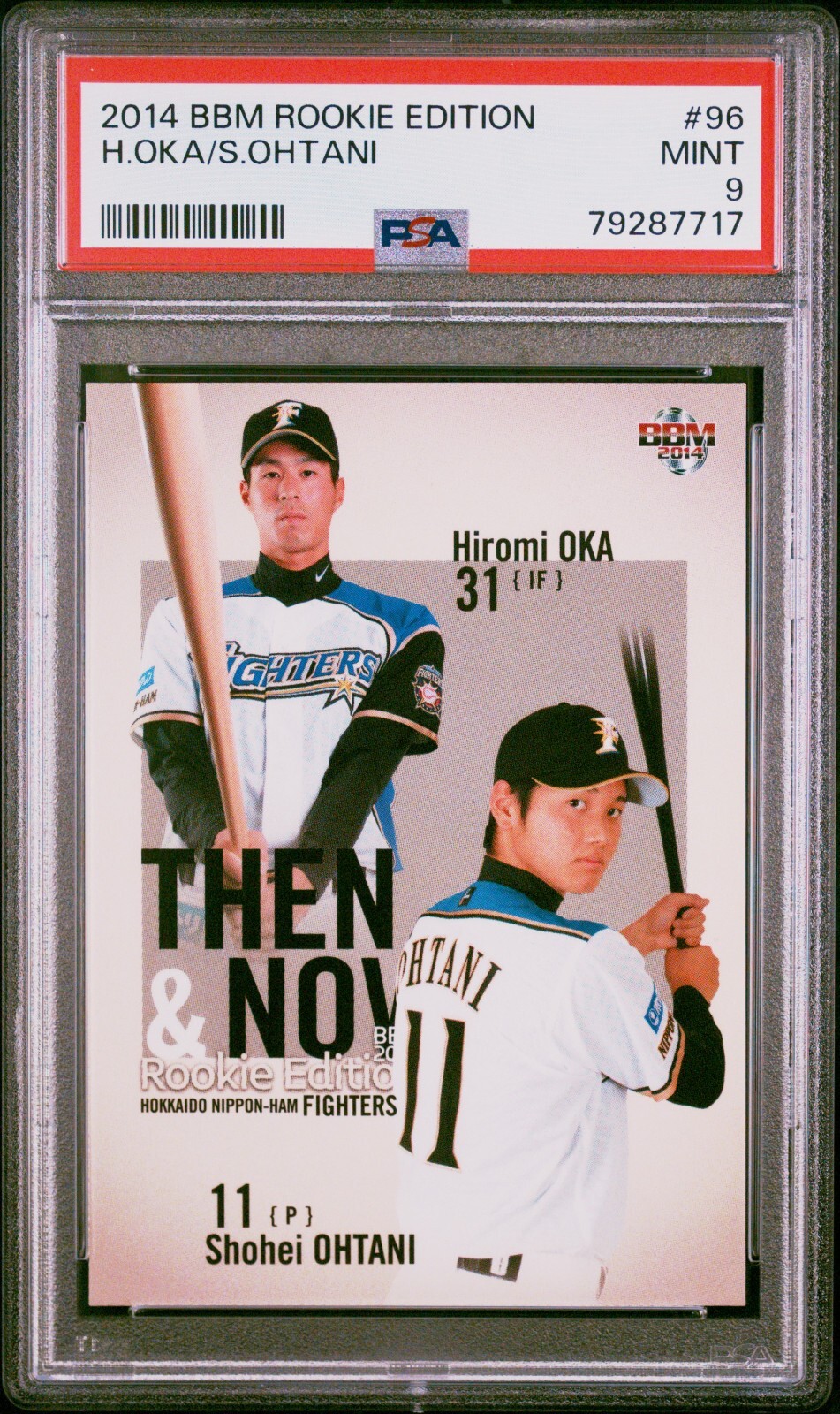BBH 2014 vol.1アペンド 2014 BBM Rookie Edition Shohei Ohtani / Hiromi Oka Then