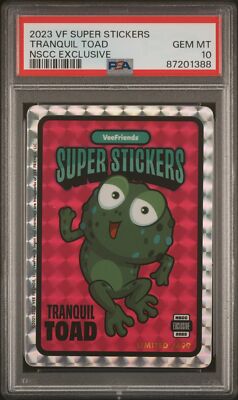 PSAマガジン super stickers TOLERANT TUNA/55 2025 Veefriends Super Stickers Tolerant Tuna /499 Yellow PSA