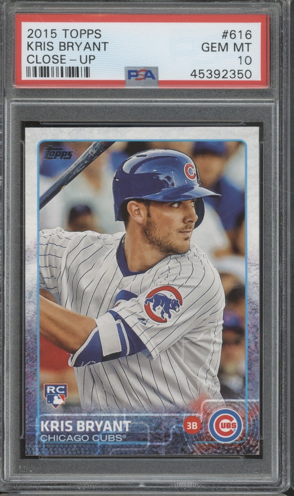 2015 Topps Close-Up #616 Kris Bryant RC Rookie Gem Mint PSA 10