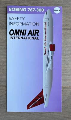 OMNI AIR INTERNATIONAL 767-300 SAFETY CARD 2023