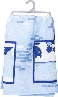 Primitives by Kathy I Cant Adult Blue Kitchen Dish Towel Cotton