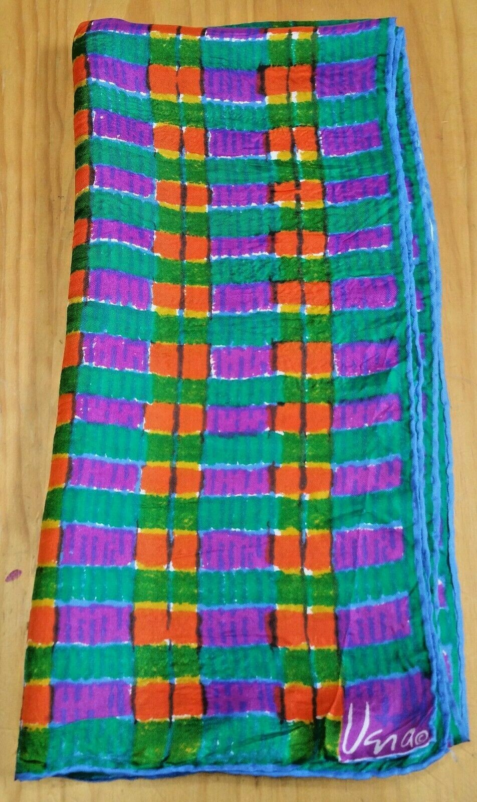 Bright Bold Vintage Vera Neumann Silk Scarf 63