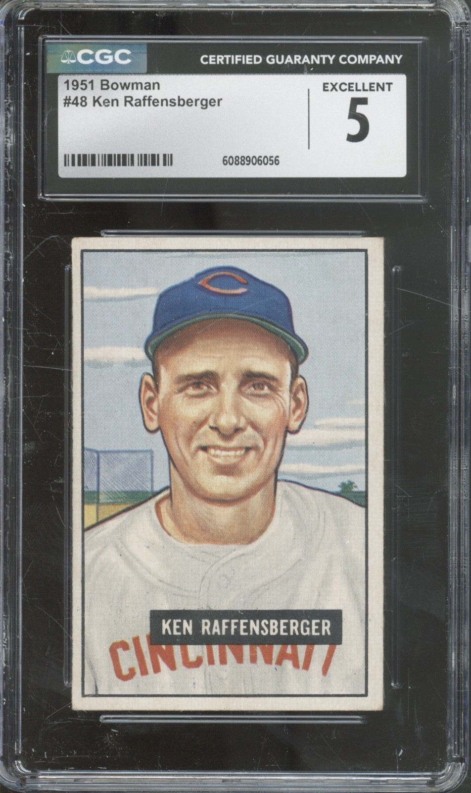 1951 Bowman Baseball Set-Break #48 Ken Raffensberger EX CGC 5