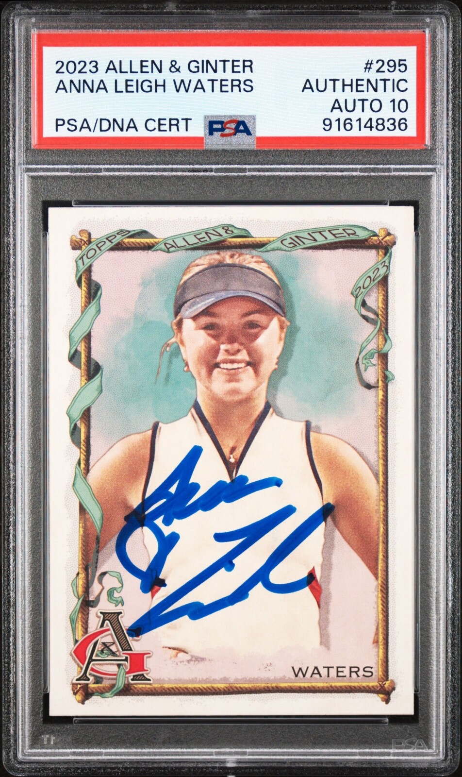 ANNA LEIGH WATERS Signed Auto 2023 Allen Ginter Card Rookie