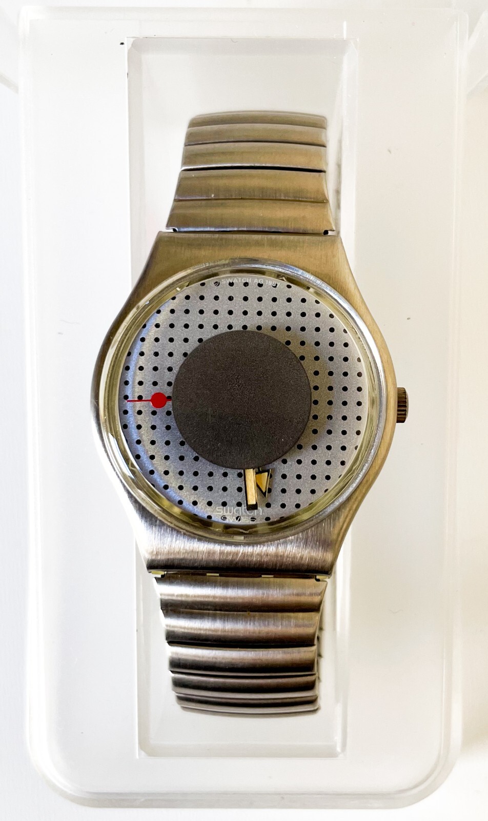 Vintage 1987 Pop Art SWATCH Watch Expandable Band Wristwatch Vintage 1987 Pop Art SWATCH Watch Expandable Band Wristwatch