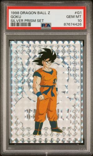 1998 Dragon Ball Z DBZ Artbox Series 2 #G1 Goku Silver Prism 1998 Dragon Ball Z DBZ Artbox Series 2 #G1 Goku Silver Prism