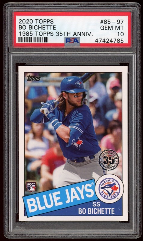 2020 Topps - BO BICHETTE - PSA 10 - 1985 Anniversary #85-97 Rookie