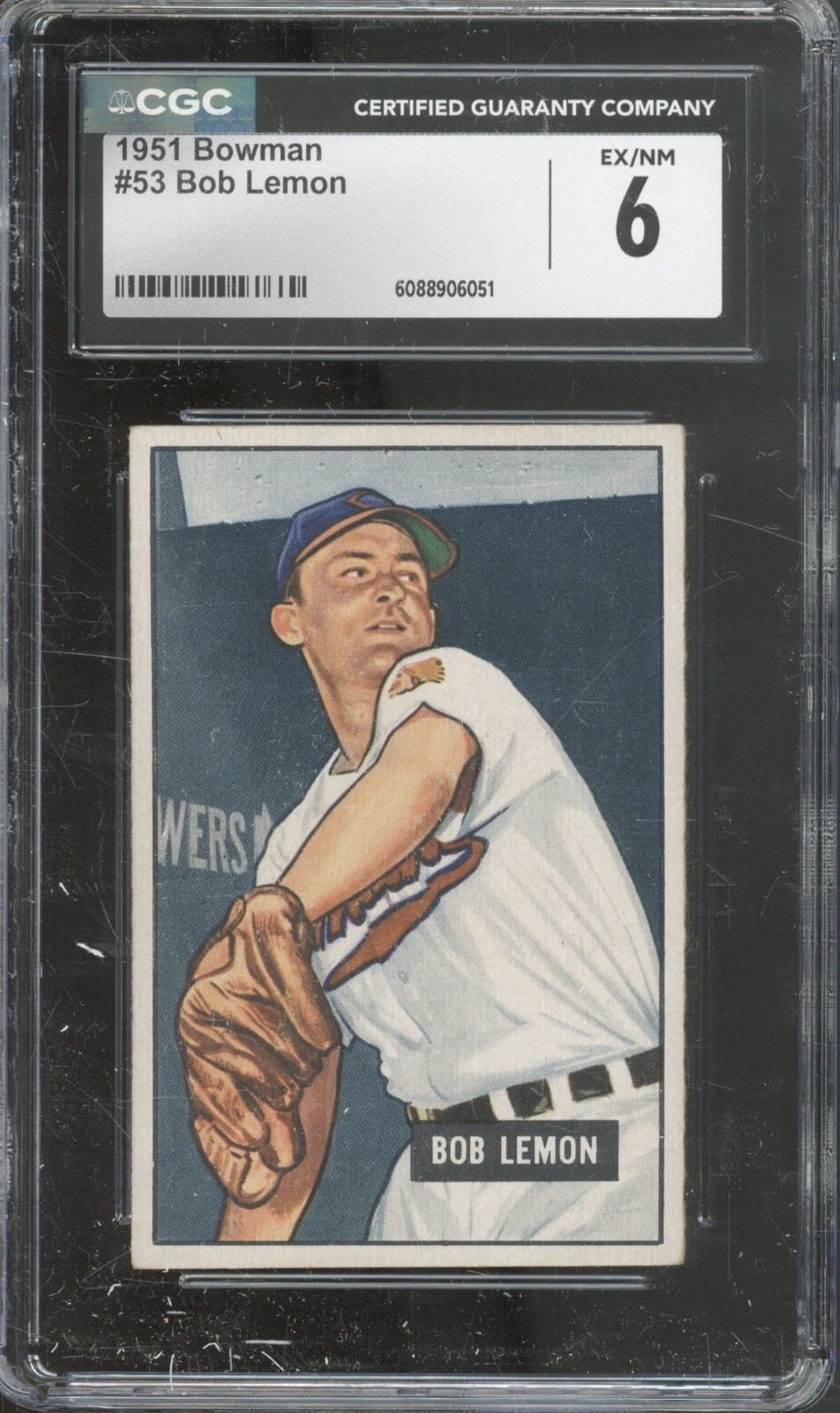 1951 Bowman Baseball Set-Break #53 Bob Lemon EX-NM CGC 6