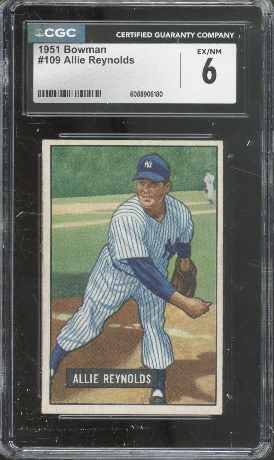 1951 Bowman Baseball Set-Break #109 Allie Reynolds EX-NM CGC 6