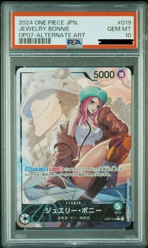 PSA 10 One Piece Jewelry Bonney Alt Art OP07-019 L 500 Years