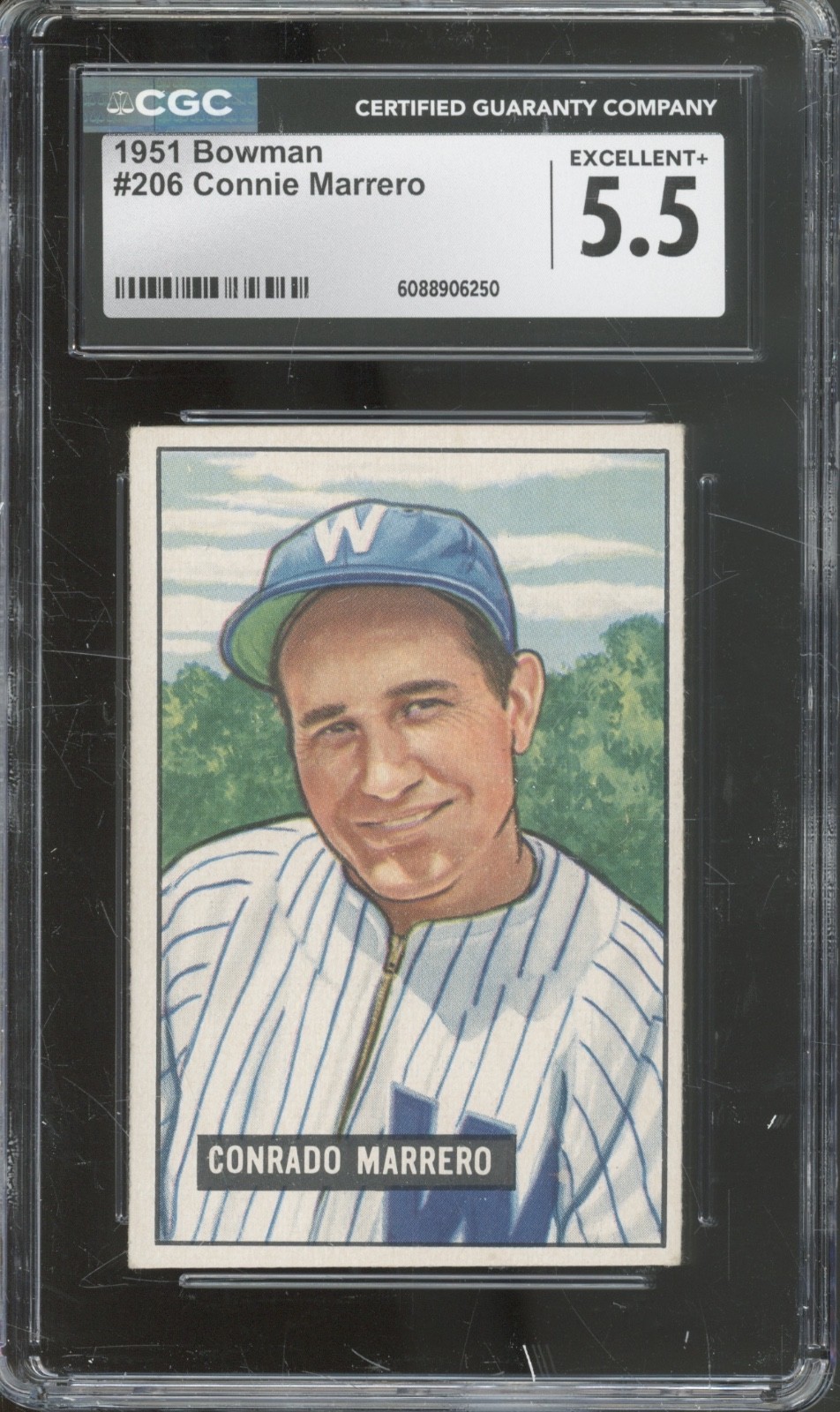1951 Bowman Baseball Set-Break #206 Connie Marrero RC Rookie EX+ CGC 5.5