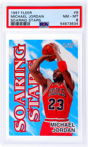 1997 Fleer Michael Jordan Soaring Stars #9 PSA 8 | eBay