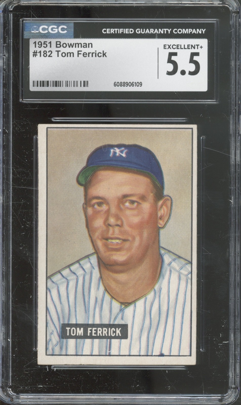 1951 Bowman Baseball Set-Break #182 Tom Ferrick EX+ CGC 5.5