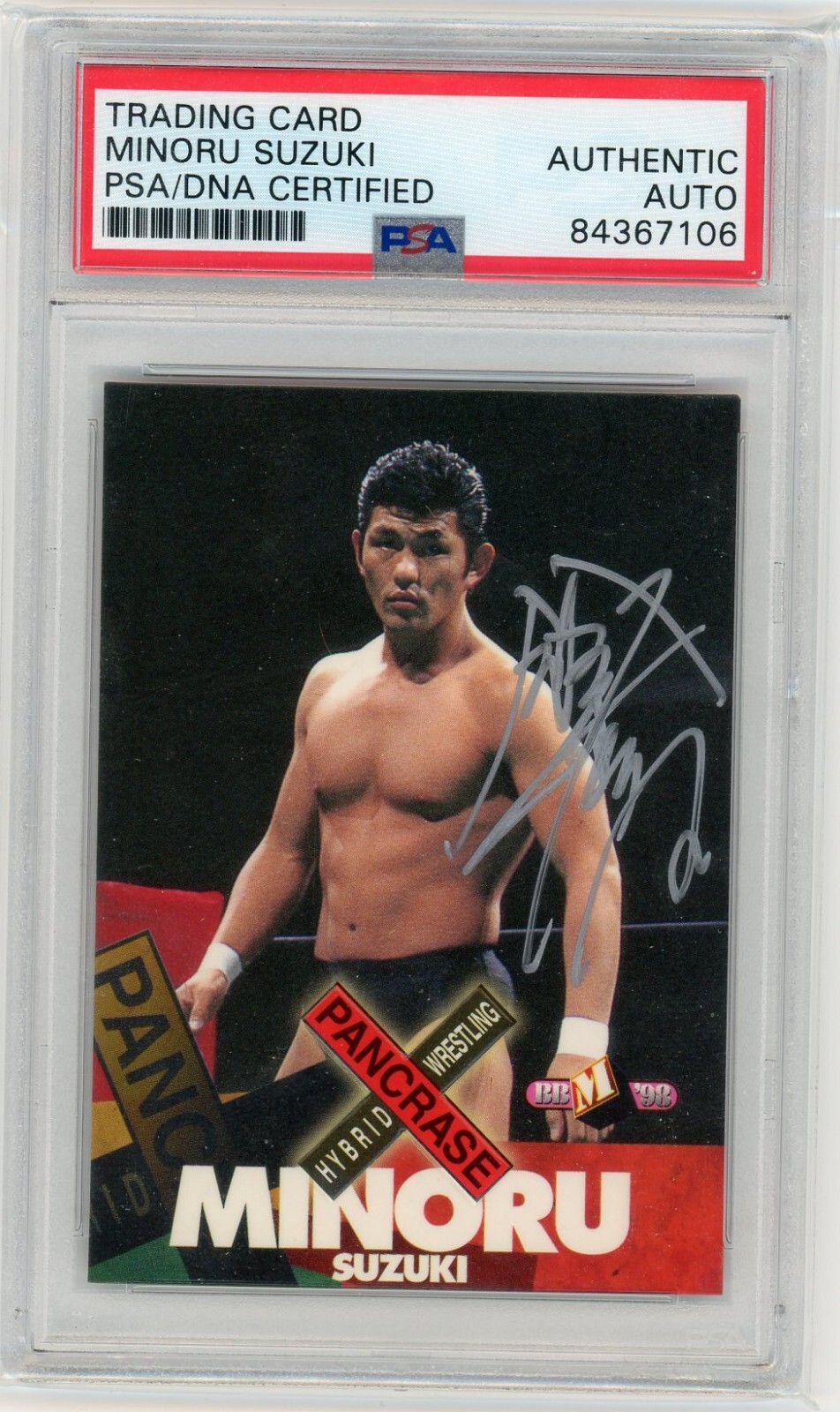 Minoru Suzuki 1998 BBM Pancrase Hybrid Wrestling RC