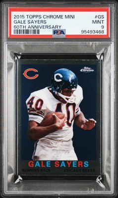 2015 Topps Chrome Mini - 60th Anniversary #T60-GS Gale Sayers PSA 9 POP 1