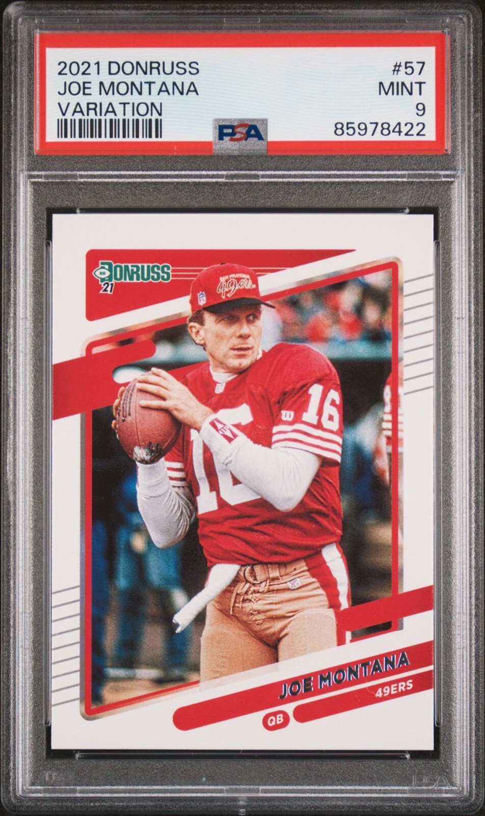 その他 Joe Montana Auto psa9 2023 Panini Donruss Downtown #D-7 Joe Montana Graded Card