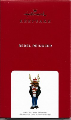 REBEL REINDEER LIMITED EDITION 2021 HALLMARK KEEPSAKE CHRISTMAS ORNAMENT NEW