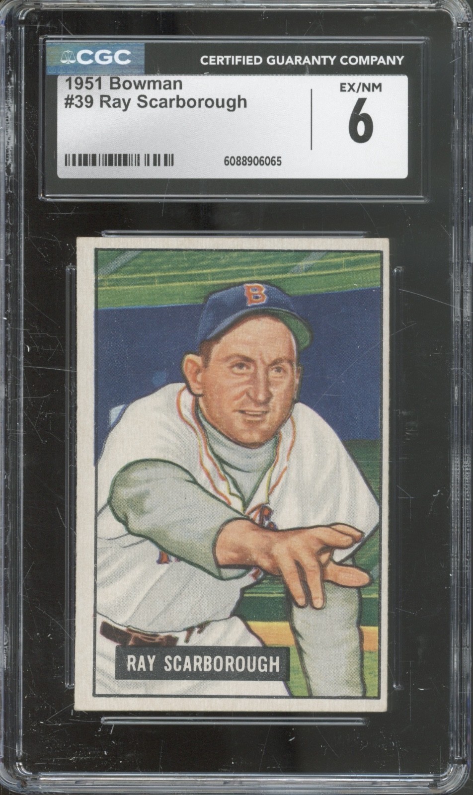 1951 Bowman Baseball Set-Break #39 Ray Scarborough EX-NM CGC 6