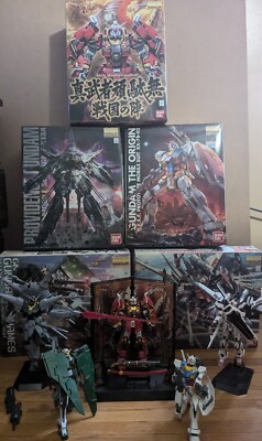 Lot Of 5 Gundam, OOP, Shin Musha, Providence, Strike Rouge + Ootori, Celestial 