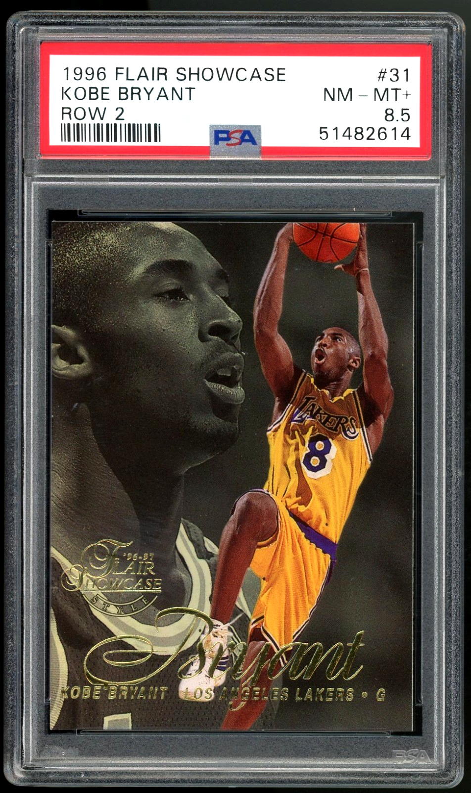 その他 Flair Showcase Row 2 #31 Kobe Bryant RC 1996 FLAIR SHOWCASE #31 KOBE BRYANT ROW 2 PSA 8.5 | eBay