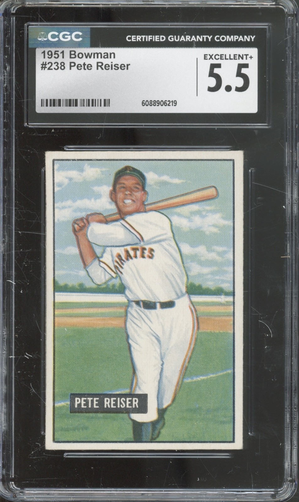 1951 Bowman Baseball Set-Break #238 Pete Reiser EX+ CGC 5.5
