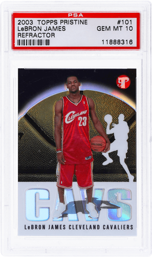 2003 Topps Pristine LeBron James Refractor #101 /1999 PSA 10