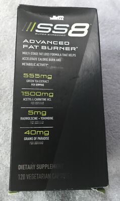 JYM SS8 Super Shredded 8 Advanced Fat Burner - 120 Capsules Exp 08/2025