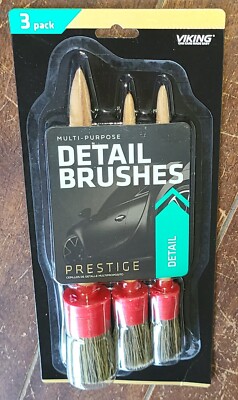 3 Pack Viking Prestige Multi-Purpose Detail Brushes #925300