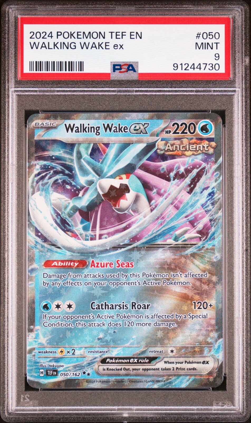 Walking Wake EX 050/162 Double Rare Holo Pokemon Temporal Walking Wake EX 050/162 Double Rare Holo Pokemon Temporal