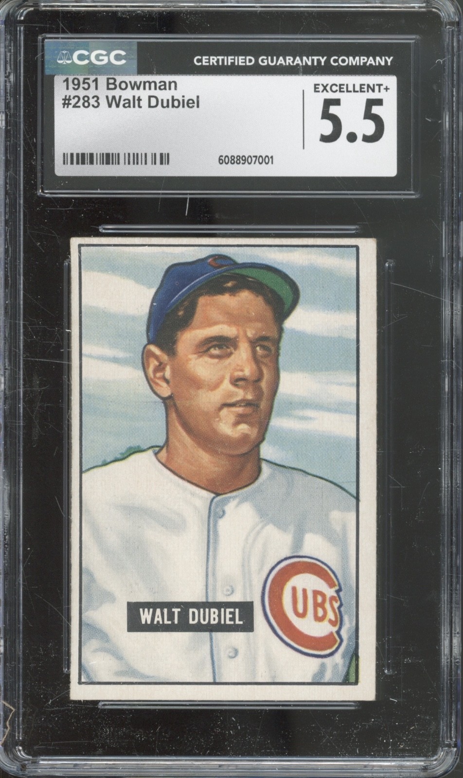 1951 Bowman Baseball Set-Break #283 Walt Dubiel EX+ CGC 5.5