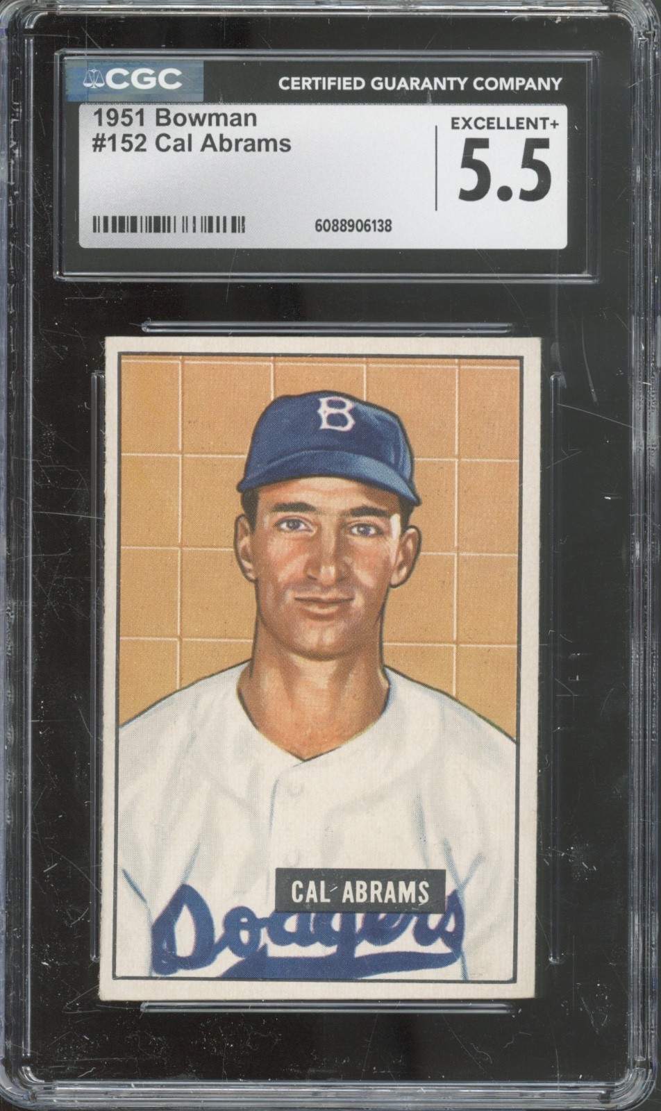 1951 Bowman Baseball Set-Break #152 Cal Abrams EX+ CGC 5.5