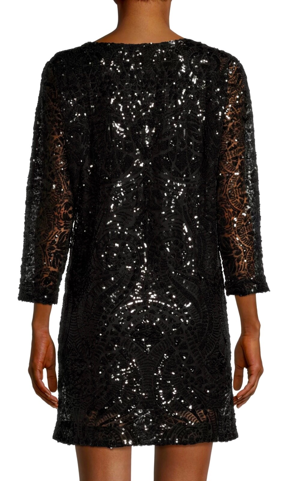Pre-owned Lilly Pulitzer Leclair Dress Onyx Sequin Sea Swirl Mesh Size M,l,xl ❤️‍? In Black