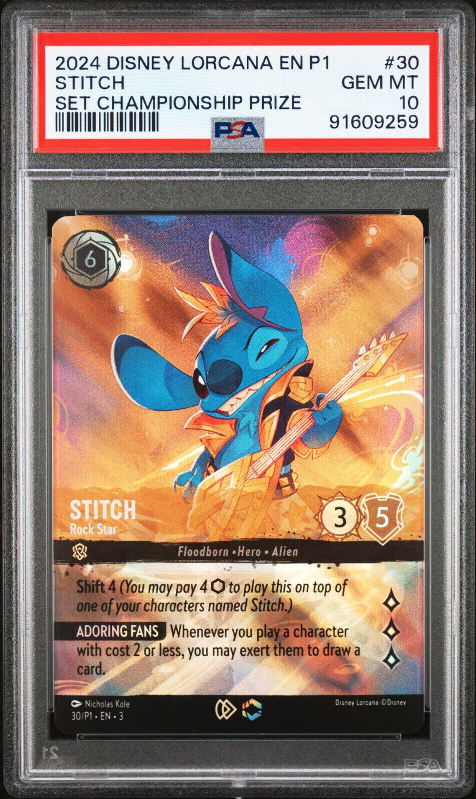 Lorcana Stitch Rockstar Store Championship Enchanted Promo Lorcana Stitch Rockstar Store Championship Enchanted Promo