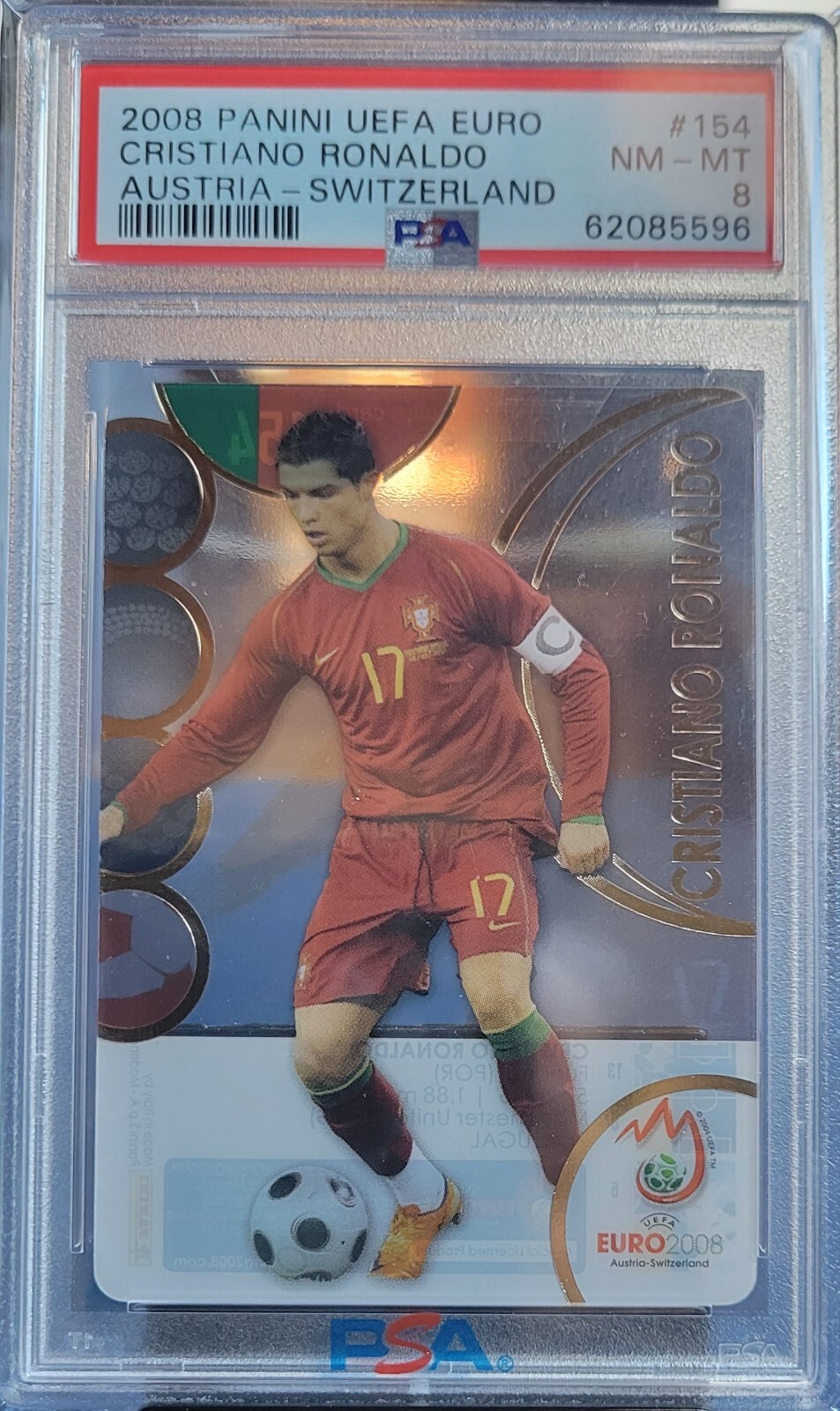 2008 Panini UEFA EURO #154 CRISTIANO RONALDO Austria