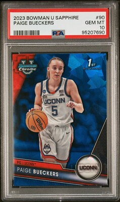 2023-24 Bowman U Chrome Sapphire #90 Paige Bueckers (1st Bowman) PSA 10 GEM MT