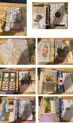 Handmade OOAK Junk Journal - Vintage Theme - Tim Holtz Papers and Elements!