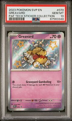 PSA 10 - Pokemon Svp En Black Star Promo 070 Greavard
