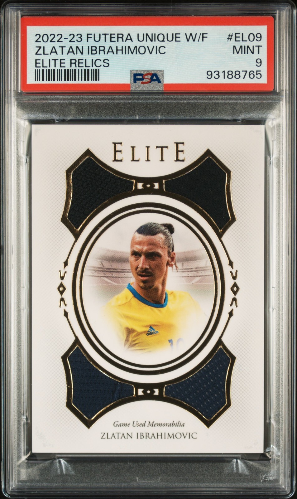 ZLATAN IBRAHIMOVIC PSA 9 2022 FUTERA UNIQUE WORLD FOOTBALL