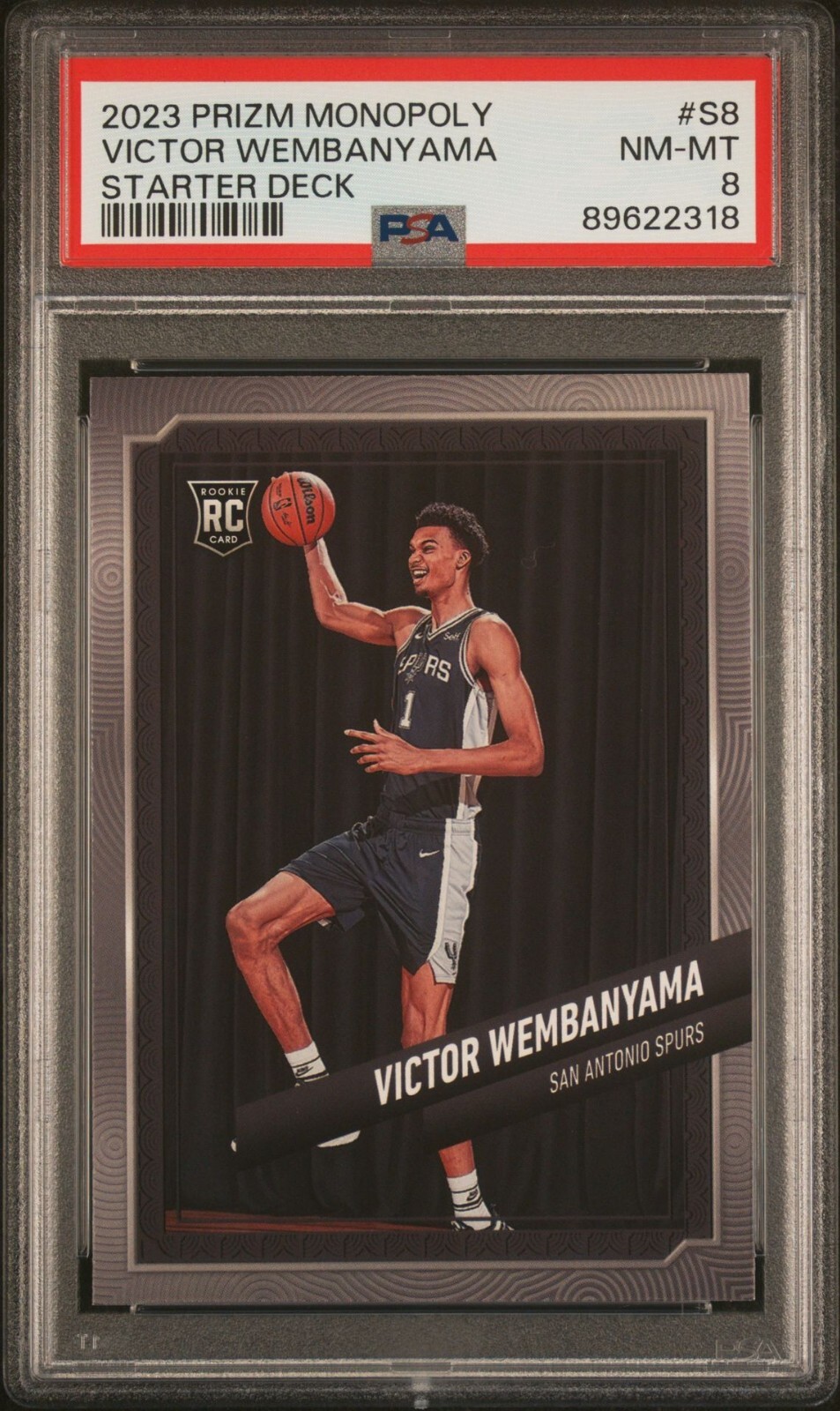 Victor Wembanyama 23-24 Panini Prizm Monopoly Starter Rookie Card