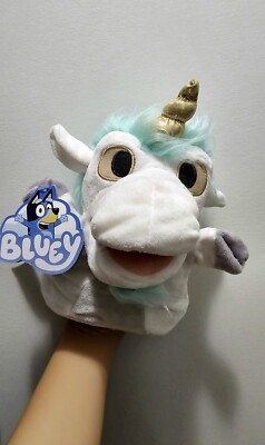 Bluey Friends - Small Plush Unicorse Hand Puppet 20 cm - BNWT - AU Seller