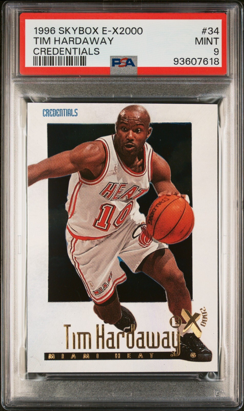レア！ティムハーダウェイNBA 96-97EX-2000 Credentials TIM HARDAWAY 1996-97 Skybox E-X2000 #34 Credentials SP