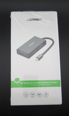 UGreen Mini Display Port to HDMI & VGA & DVI & DP Convertor 3-1