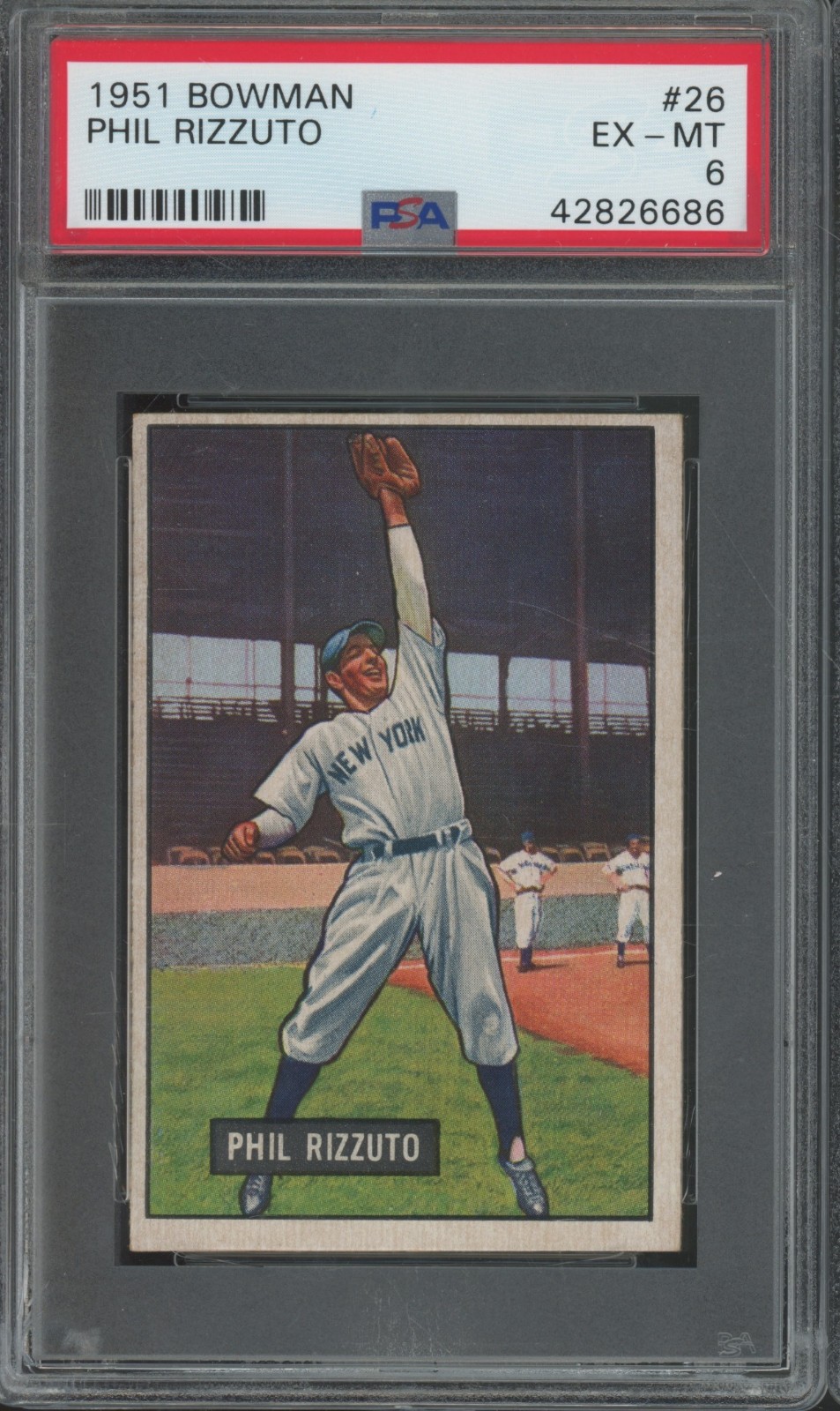 1951 Bowman Baseball #26 Phil Rizzuto EX-MT PSA 6